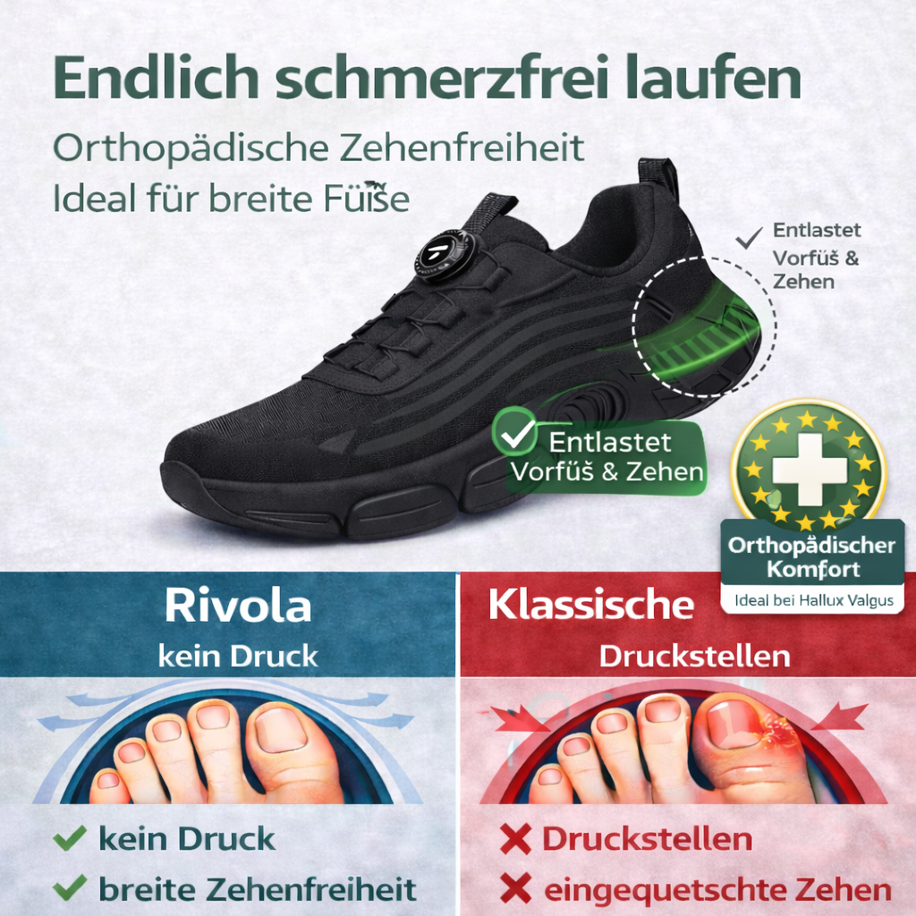 RIVOLA® S3 Pro — Von Orthopäden empfohlen. Kein Schmerz mehr.
